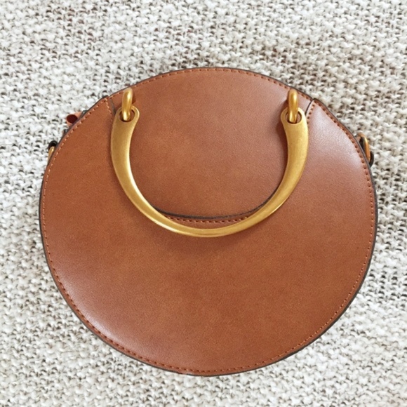 Boho Brown Horseshoe Circle Crossbody Bag NEW!! - Picture 5 of 7